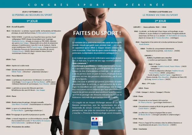 Congrès sport et périnée