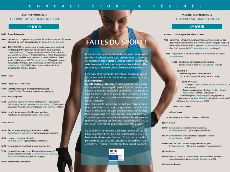 Congrès sport et périnée