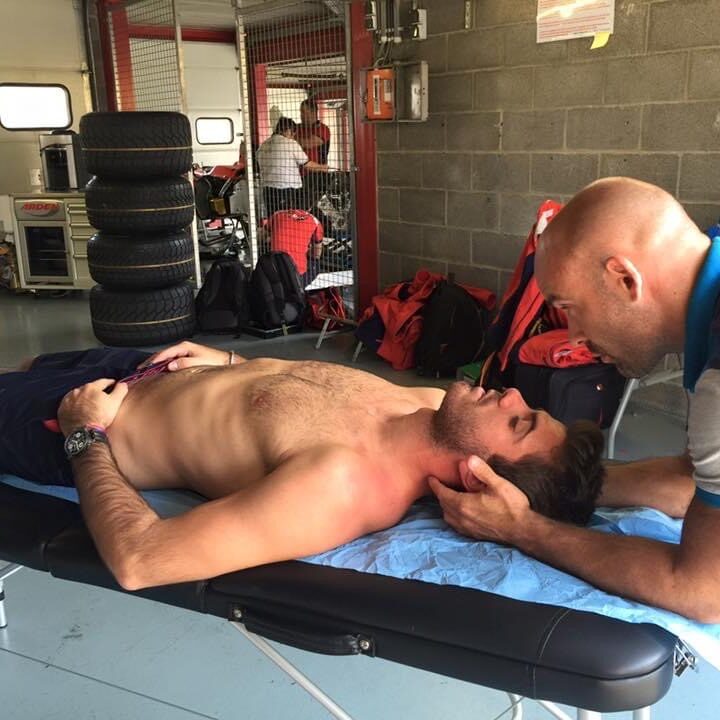 Julien CRAMET soins pilote F2 Norman Nato