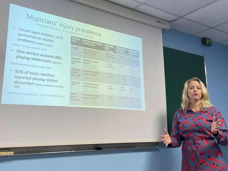 Améliorer la prise en charge des musiciens en kiné