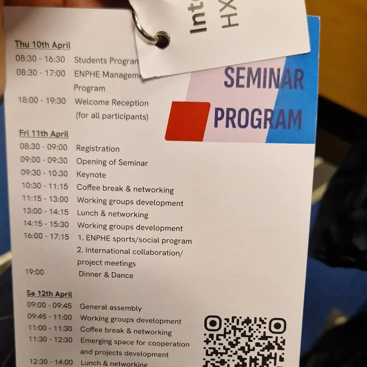 Le CEERRF au Séminaire ENPHE 2025